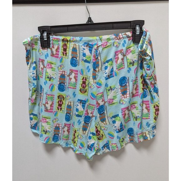 NOVOGRATZ Blue Dog Patterned Sleepwear Shorts - Picture 2 of 2